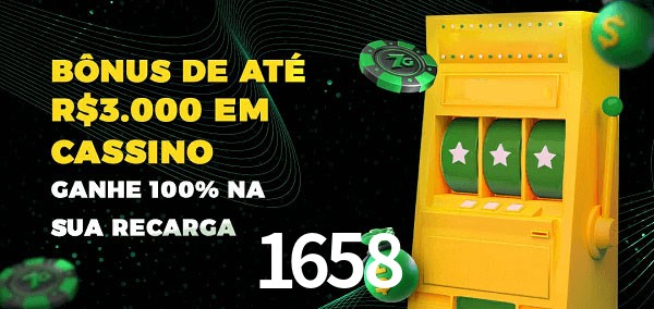 1658 melhor bônus de depósito